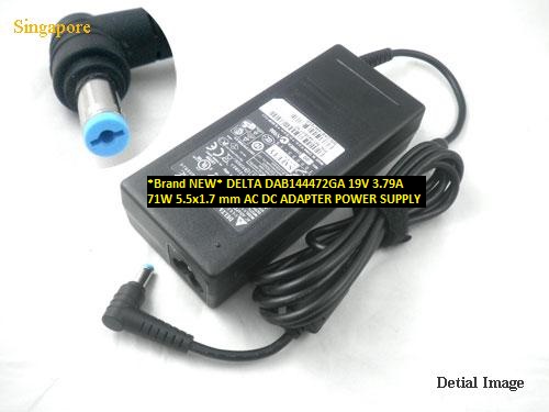 *Brand NEW* DAB144472GA DELTA 19V 3.79A 71W 5.5x1.7 mm AC DC ADAPTER POWER SUPPLY - Click Image to Close